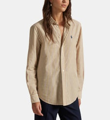 Chemise droite signature en coton et lin Polo Ralph Lauren