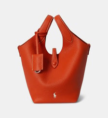 Sac à main en cuir signature Polo Ralph Lauren
