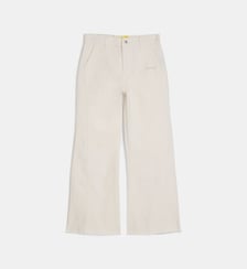 Jean droit évasé signature en denim Off White