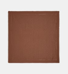 Foulard monogramme lurex en coton et soie Karl Lagerfeld