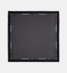 Foulard monogramme lurex en coton et soie Karl Lagerfeld