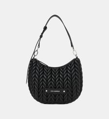 Sac hobo effet tressé Karl Lagerfeld