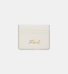 Porte-cartes K/Signature en cuir  Karl Lagerfeld