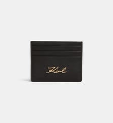 Porte-cartes K/Signature en cuir Karl Lagerfeld