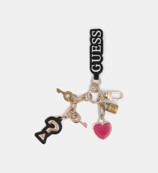 Porte-clés multi charm logo Guess