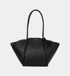 Sac à main cabas à rayures en relief Karl Lagerfeld
