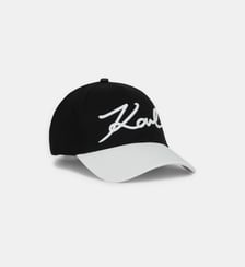 Casquette en coton signature Karl Lagerfeld