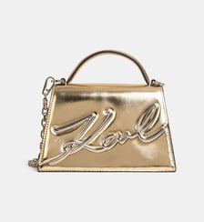 Sac à main K/Signature 2.0 cuir métallisé Karl Lagerfeld