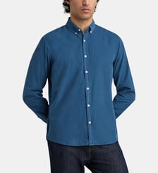 Chemise droite College coton velours Balibaris