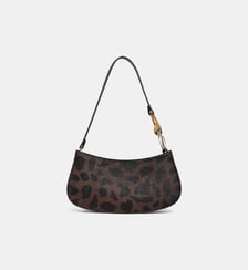Sac à main Ollie poils ras motif léopard Staud