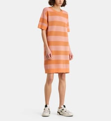 Robe pull maille rayée Lacoste
