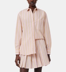 Chemise oversized coton à rayures Lacoste