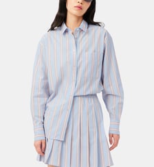 Chemise oversized coton à rayures Lacoste