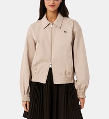 Blouson teddy en gabardine Lacoste