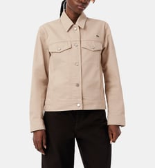 Veste denim droite signature Lacoste