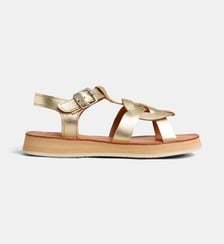 Sandales plates Tulum cuir Mapache