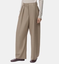 Pantalon ample en laine mélangée Loewe