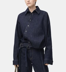 Chemise ample en coton mélangé Loewe