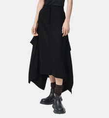 Jupe asymétrique poches latérales Loewe