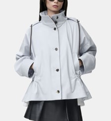 Parka ample courte en coton mélangé Loewe
