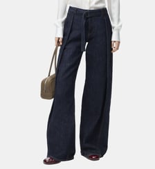 Jean droit en coton signature Loewe