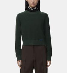 Pull droit en laine signature Loewe