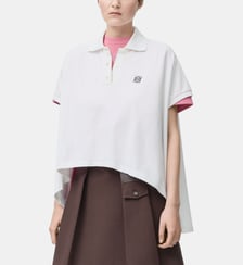 Polo asymétrique en coton Loewe