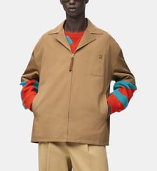 Chemisette droite en coton mélangé signature Loewe