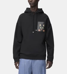 Sweat ample zippé en coton Loewe