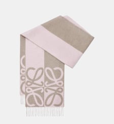 Écharpe en mélange de laine et de cachemire signature Loewe