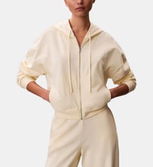 Gilet droit zippé à capuche Calvin Klein