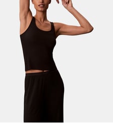 Top droit sans manches signature Calvin Klein