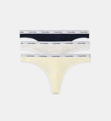 Lot de 3 string signature en coton Calvin Klein