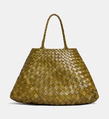 Sac à main cabas tressé Santa Croce small Dragon Diffusion
