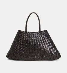 Sac à main cabas tressé Santa Croce small Dragon Diffusion