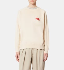 Sweat-shirt Millyny droit en coton imprimé Isabel Marant