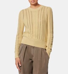 Pull Kalyn droit en coton mélangé détails ajourés Isabel Marant