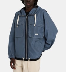 Blouson droit zippé micro carreaux capuche Element