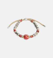 Bracelet Janis en laiton fil en cuir Isabel Marant