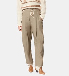 Pantalon Ceryne rayé ample en coton Isabel Marant