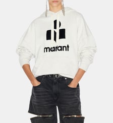Sweat droit Mansel en coton mélangé signature Isabel Marant