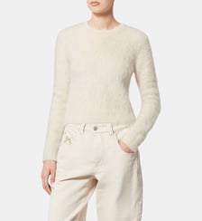Pull Hermine droit en alpaga mélangé Isabel Marant