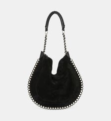 Sac à main Oskan Soft en cuir velours Isabel Marant