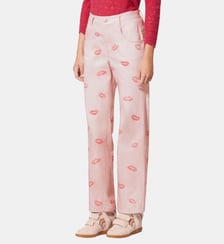 Jean Brinsa droit en coton motif bisou Isabel Marant