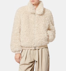 Manteau Tayma droit finition shearling Isabel Marant