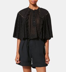 Top Veenia ample en coton à pois Isabel Marant