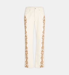 Jean droit Lewys brodé denim
 Isabel Marant