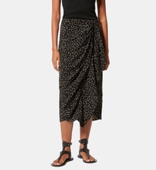 Jupe Zaine fendue mi-longue imprimé Isabel Marant