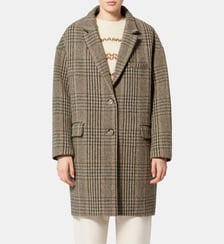 Manteau Limiza en laine vierge prince-de-galles Isabel Marant