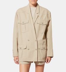 Veste Nevala ample mi-longue Isabel Marant